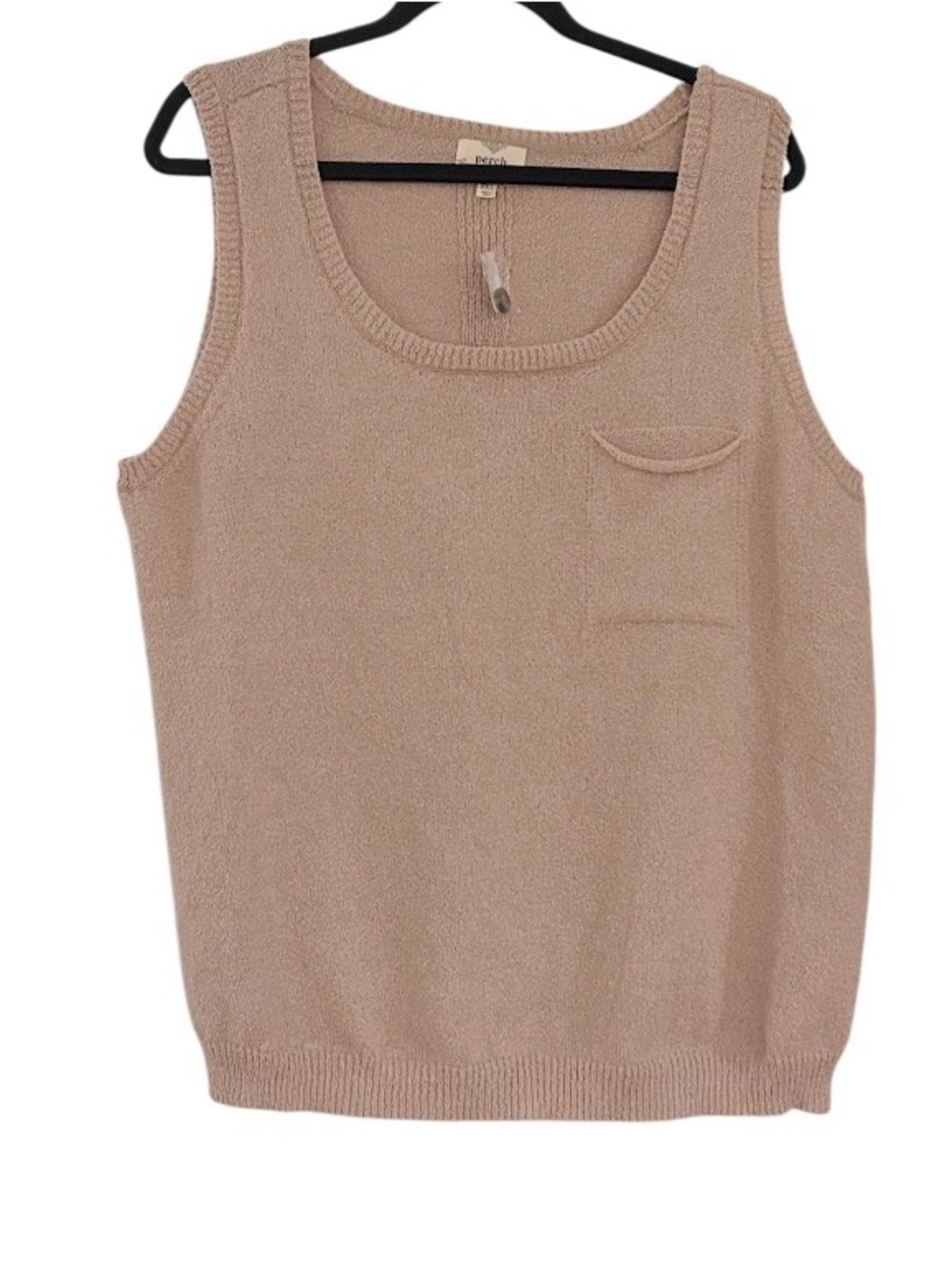 Perch by Blu Pepper Sleeveless Knit Sweater Tank Top Vest Size 2XL